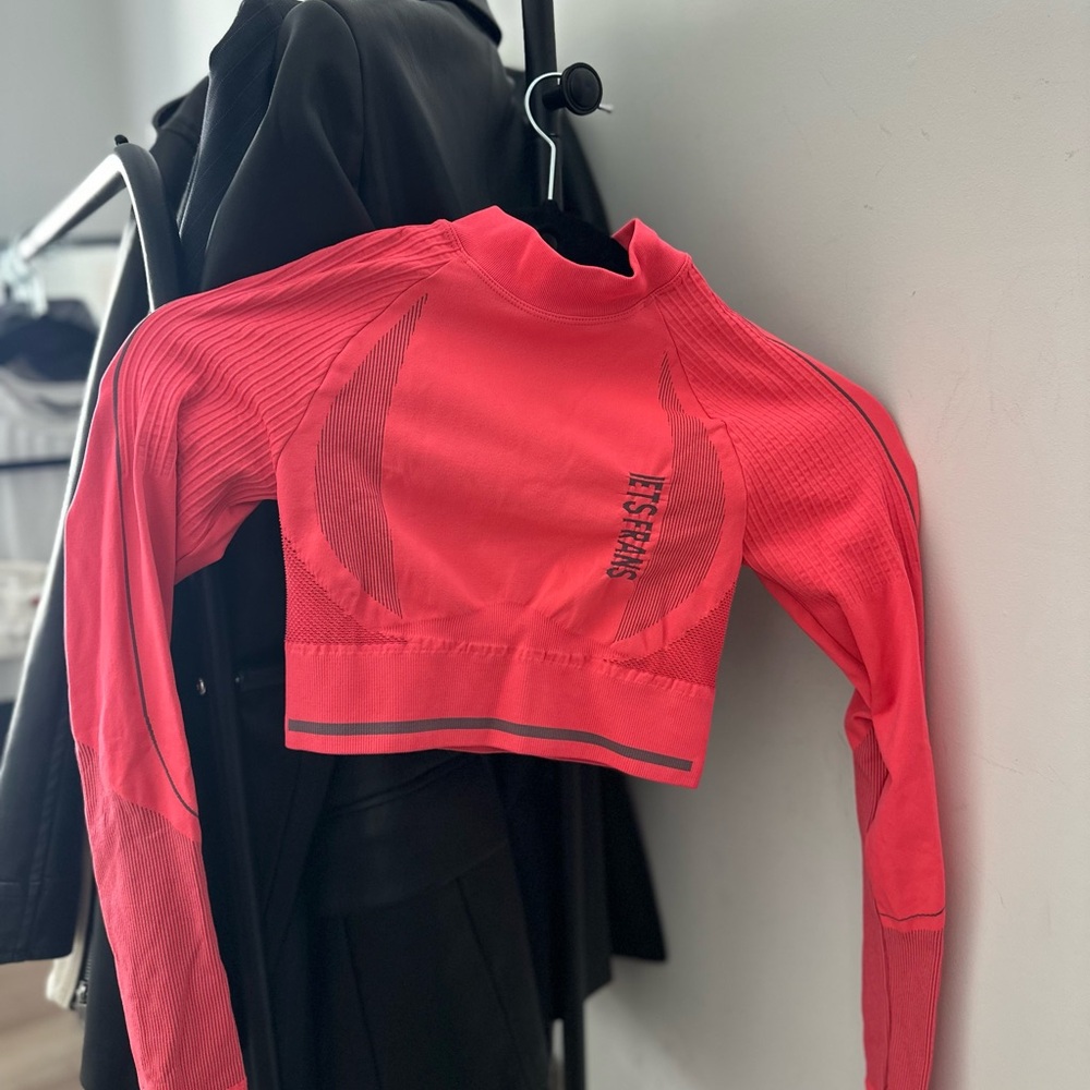 Pink Long Sleeve Work Out Top